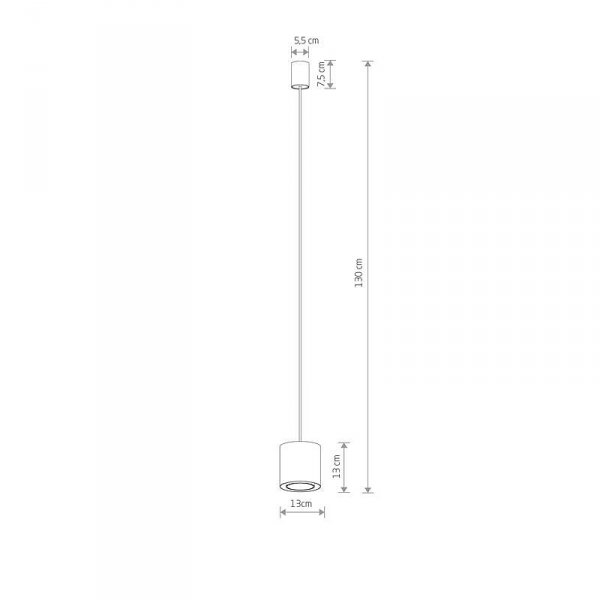 Lampa wisząca spot ruba POINT DUO white 11510 Nowodvorski Lighting