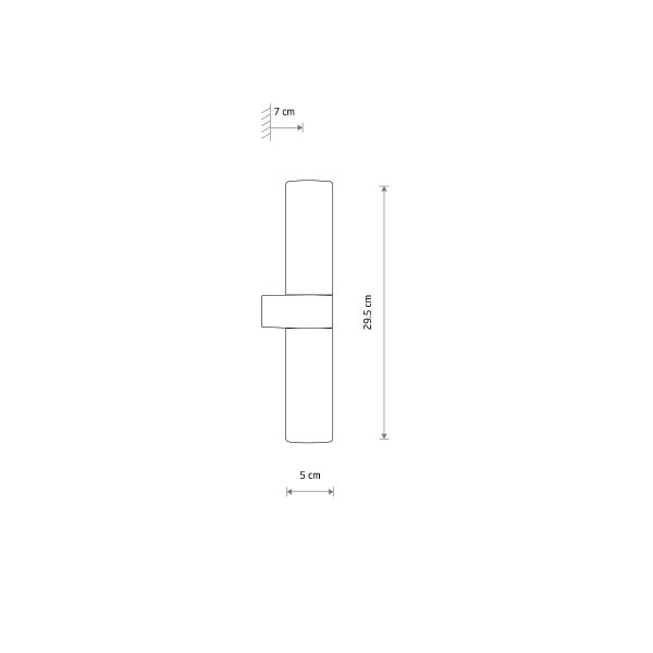 Nowoczesna Dekoracyjna Lampa Ścienna Szklany Kinkiet IP44 NATALIE II CHROME 10726 Nowodvorski Lighting