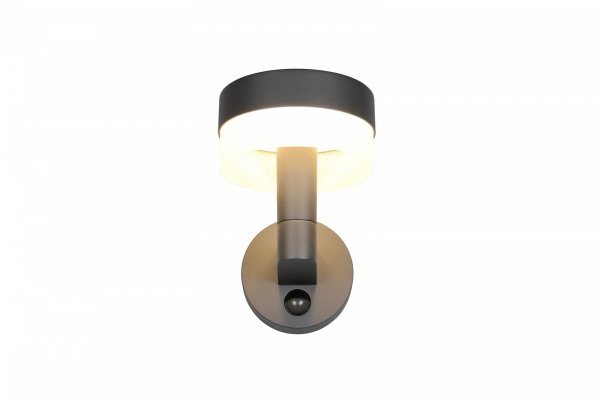 Kinkiet zewnętrzny LED kolor antracyt aluminiowy designerski minimalistyczny klasyczny uniwersalny czujnik ruchu MACKENZIE IP54 230569142 Trio