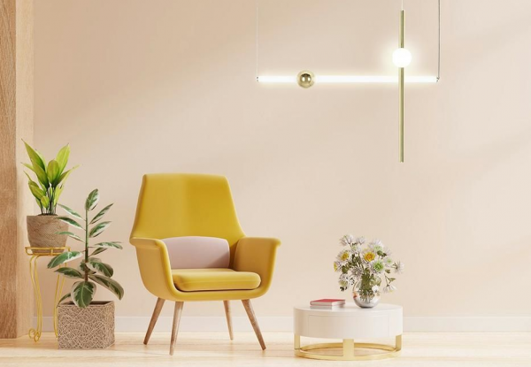 Nowoczesna Złota Designerska Lampa Wisząca LED LIBRA MSE010100221 MOOSEE