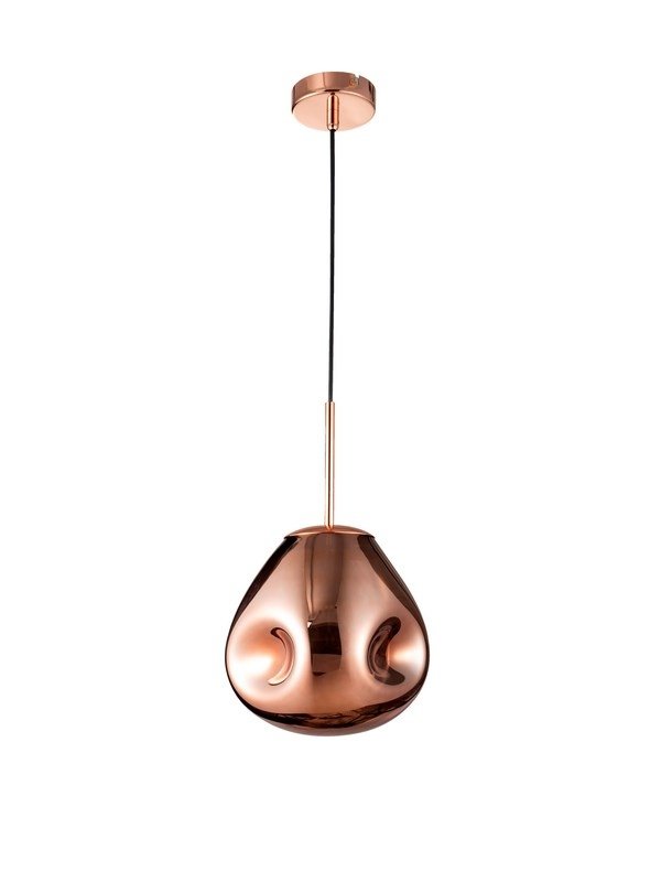 Dekoracyjna szklana lampa wisząca w kolorze miedzianym CARMEN LE41953 Luces Exclusivas