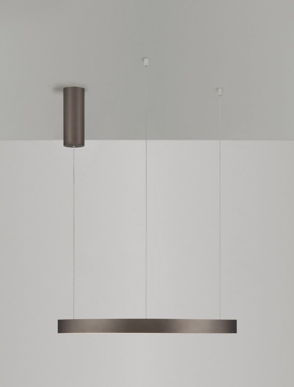 Nowoczesna Lampa Wisząca Brązowy Pierścień BARI LE44318 LUCES EXCLUSIVAS