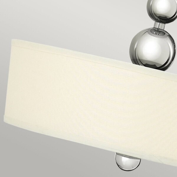 Lampa wisząca Zelda - 3 źródła światła - Polerowany nikiel okrągły abażur retro designerski ozdobne kule HK-ZELDA-P-B-PN HINKLEY