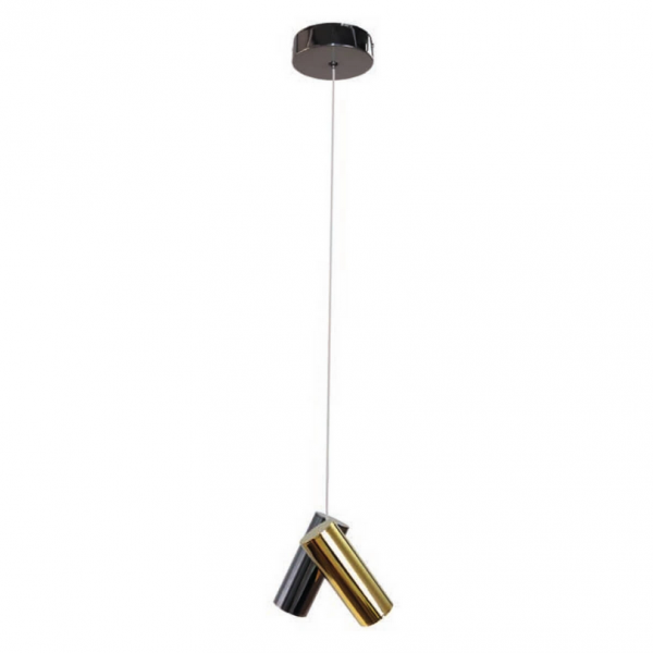 Nowoczesna złoto czarna lampa wisząca do salonu tuby JADE AZ6212 Azzardo