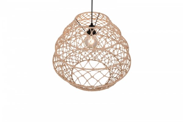 Lampa wisząca pleciona kolor naturalny owalna boho rystykalna industrialna minimalistyczna nad stół do salonu sypialni HIVE R31681036 Rl