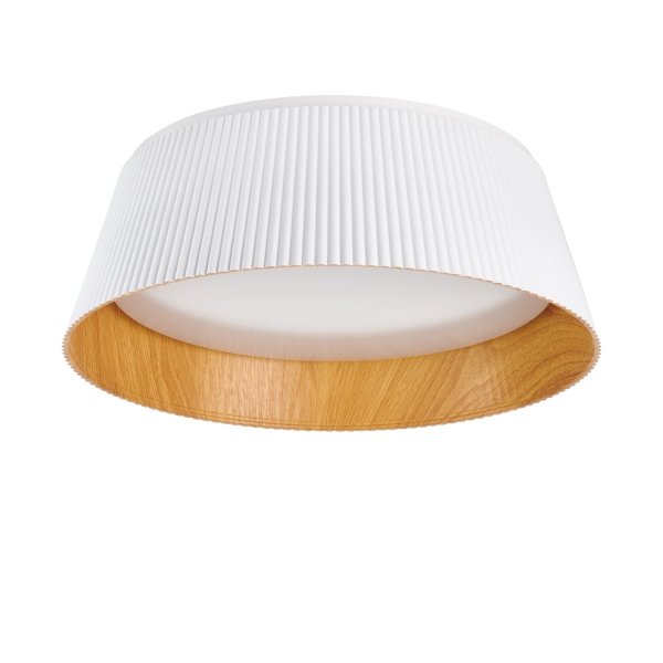 Nowoczesny biały plafon sufitowy FRILL LED karbowany klosz ST-DL6487-C-WH Step Into Design