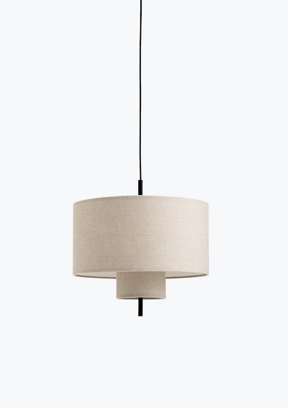 Lampa wisząca abażurowa okrągła beżowa minimalistyczna klasyczna uniwersalna dekoracyjna Margin 50cm 21310 New Works