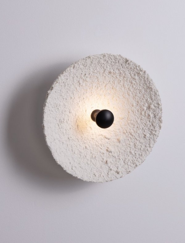 Lampa ścienna kinkiet LED okrągły 30cm papierowy biały dekoracyjny minimalistyczny skandynawski ALTEA LE45813 Luces Exclusivas