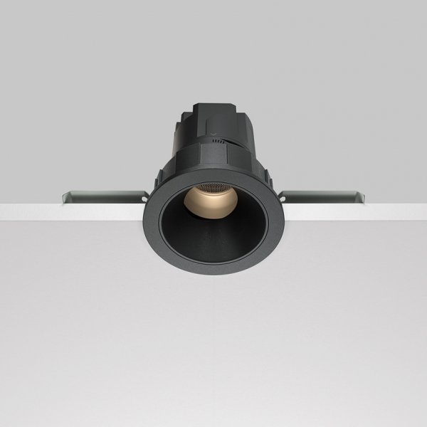 Czarna Oprawka Wpuszczana Maytoni Downlight Wise DL057-7W3K-B