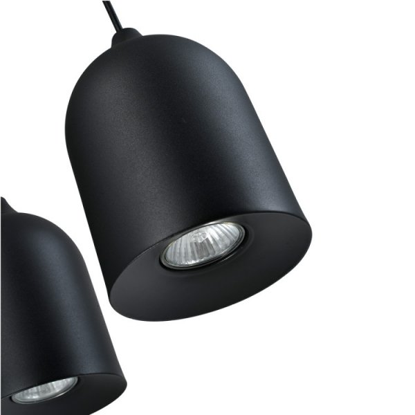 Prosta elegancka lampa wisząca metalowa loftowa minimalistyczna NILO LP-0110/2L BK LIGHT PRESTIGE