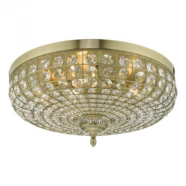 Designerski Plafon Sufitowy Ozdobna Kryształowe Elementy ASMARA ASM5475 DAR LIGHTING