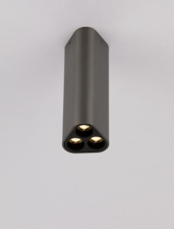 Nowoczesny plafon lampa sufitowa LED srebrna tuba uniwersalna minimalistyczna aluminiowa PARENZO LE45523 Luces Exclusivas 