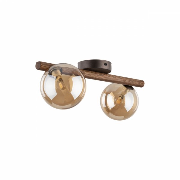 Kinkiet ścienny drewniany szklane klosze dekoracyjny designerski nowoczesny klasyczny ESTERA 11092 TK-LIGHTING