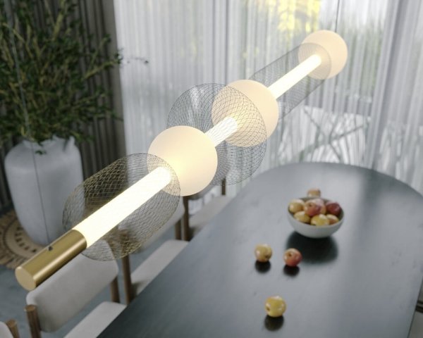 Minimalistyczna Druciana Lampa wisząca LED 29W BORA C MAXLIGHT P0593 