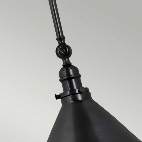 Industralna lampa sufitowa/kinkiet na wysięgniku w kolorze starego brązu Provence PV-GWP-OB Elstead Lighting