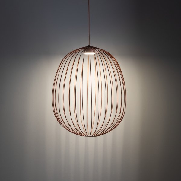 Lampa wisząca kolor ceglany ażurowa druciana owalna minimalistyczna loftowa uniwersalna klasyczna SPHERA L 11302 TK-LIGHTING