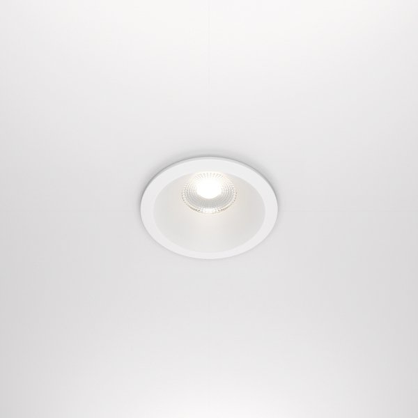  Lampa wbudowana wpuszczana w sufit LED aluminiowa biała okrągła możliwość ściemniania Zoom MAYTONI DL034-L12W4K-D-W