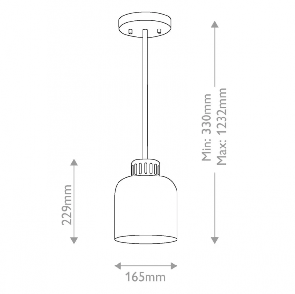 Lampa wisząca York Naturalny Mosiądz ELS-YORK-MP-PNBR-PB Elstead Lighting