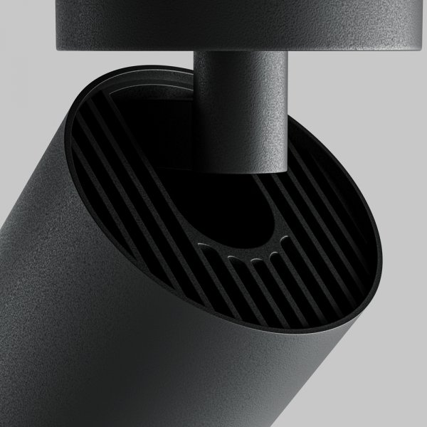 Lampa sufitowa plafon spot minimalistyczna klasyczna LED regulowa tuba aluminium czarna Focus Zoom MAYTONI C055CL-L12W4K-Z-B
