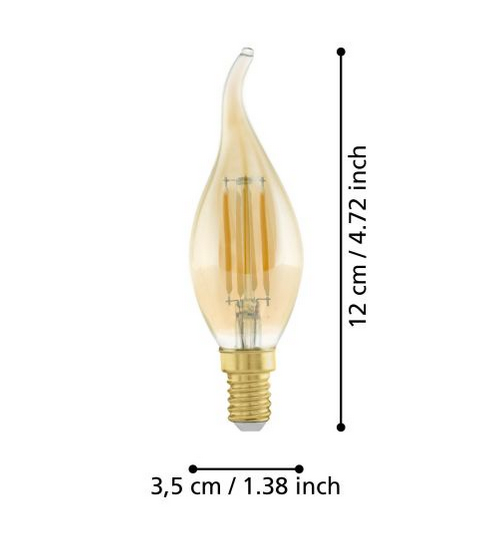 Żarówka Dekoracyjna Bulb Vintage LED E14 4W 2200K Vintage 110059 Eglo