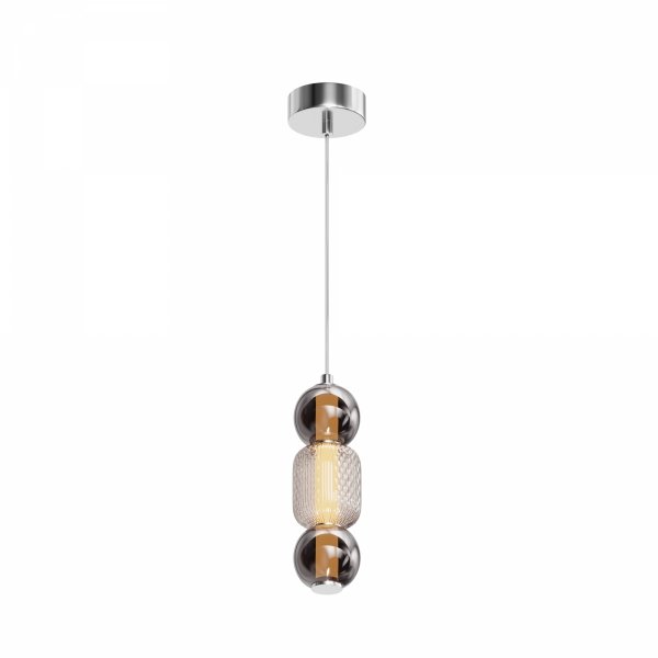 Szklana Designerska Lampa Wisząca LED Nowoczesna DROP MOD273PL-L16CH3K MAYTONI