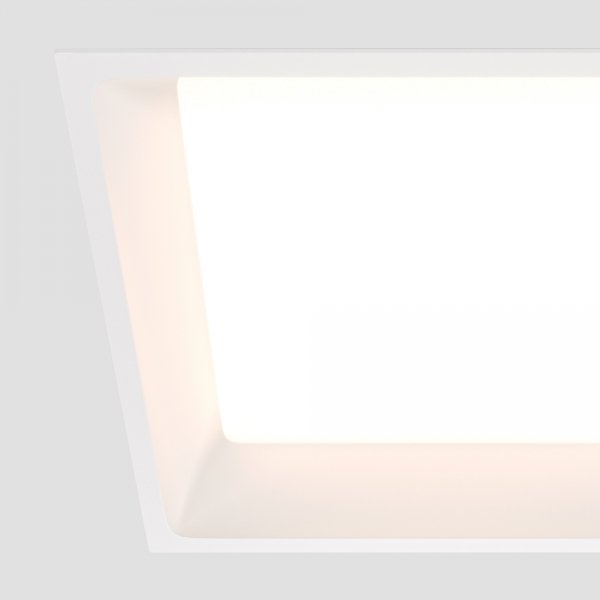 Lampa wbudowana wpuszczana w sufit LED kwadratowa aluminiowa biała Okno MAYTONI DL056-24W4K-W