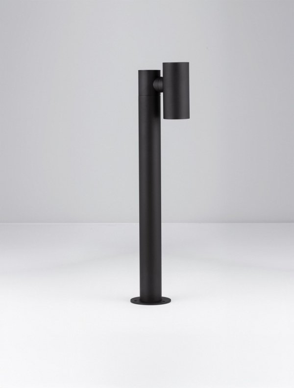 Klasyczna lampa ogrodowa słupek LED aluminiowa czarna regulowana tuba minimalistyczna uniwersalna IP65 MALONZO LE75159 Luces Exclusivas
