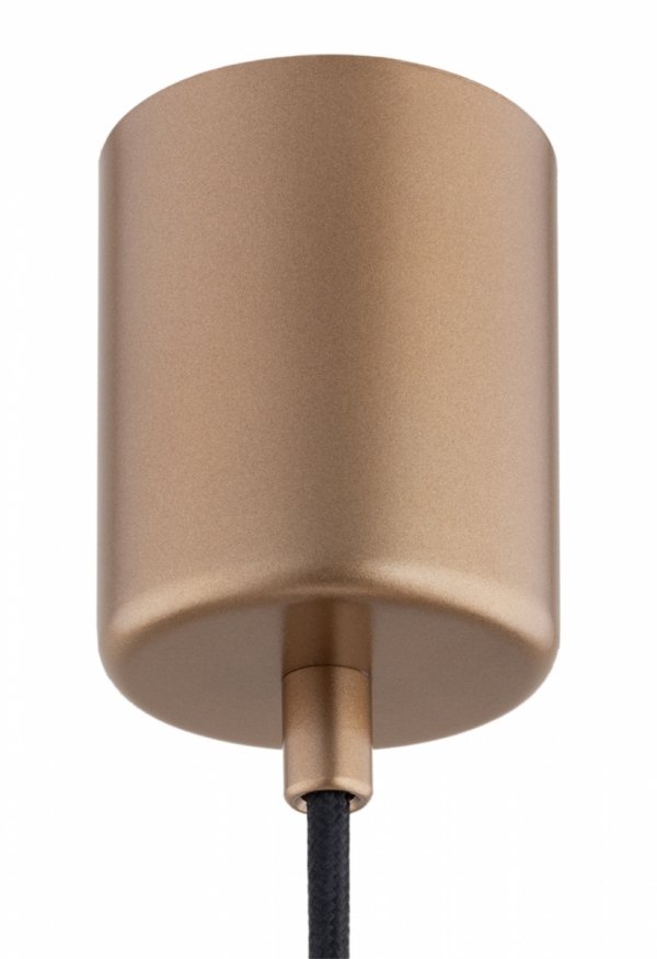 Szklana lampa wisząca TRESCO 8981 Argon Dymione Szkło Miedziane detale