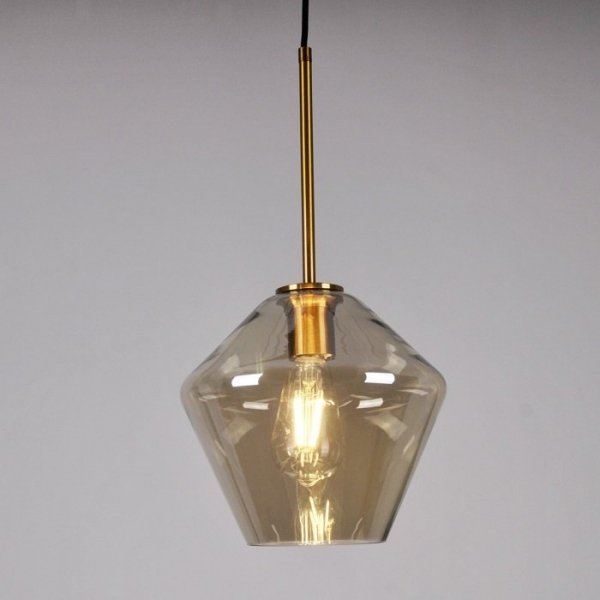 Ozdobna Szklana Lampa Wisząca GREA-S 316240 Polux