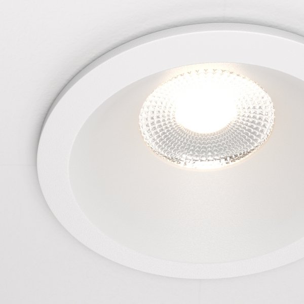  Lampa wbudowana wpuszczana w sufit LED aluminiowa biała okrągła możliwość ściemniania Zoom MAYTONI DL034-L12W4K-D-W