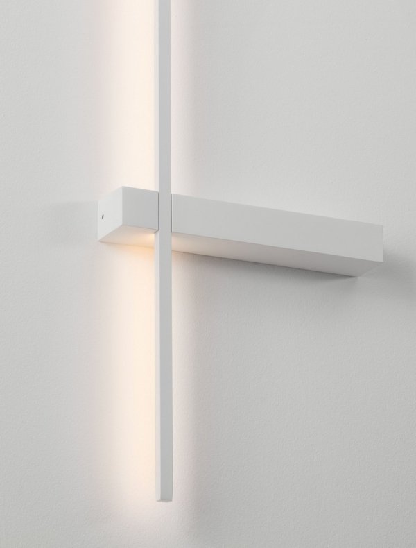 Nowoczesny biały kinkiet LED listwa minimalistyczny uniwersalny zmiana barwy światła HIGUERA LE46067 LUCES EXCLUSIVAS