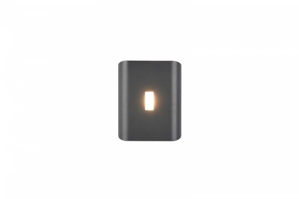 Minimalistyczny Antracytowy Kinkiet Ogrodowy LED SANTERNO 246660342 TRIO