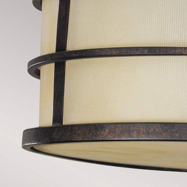 Nowoczesna lampa sufitowa plafon Fusion Feiss Grecki brąz w stylu Art Deco