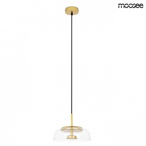 Szklana Lampa Wisząca Złota Minimalistyczna EDEN MSE010100147 MOOSEE