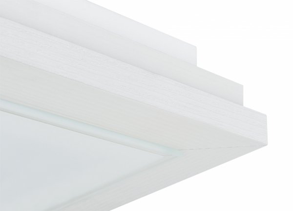 Lampa sufitowa plafon kwadratowy 32cm drewniany klasyczny nowoczesny minimalistyczny biały TABOR 7266 Argon