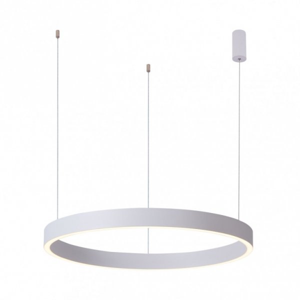 Biała Nowoczesna Okrągła Lampa Wisząca LED BRASCO DOWN PND-56215-060RPP-WH-3KS4K-TRDIMM ITALUX