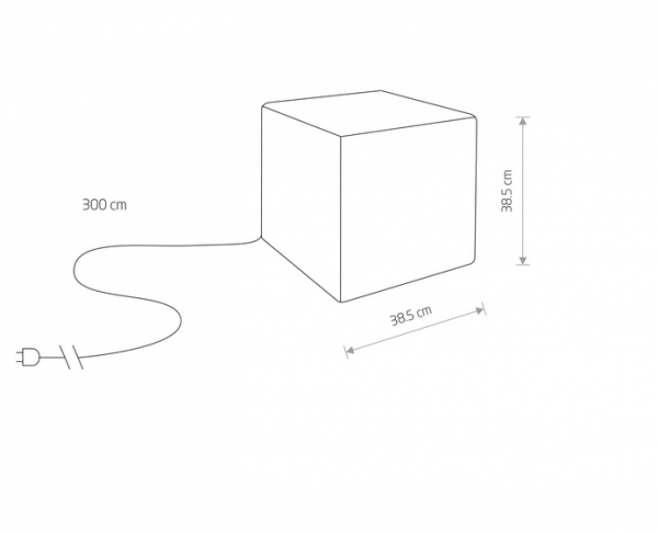 Zewnętrzna lampa ogrodowa kwadratowa do ogrodu CUMULUS CUBE M 8966 Nowodvorski Lighting