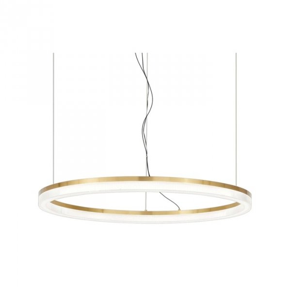 Nowoczesna Lampa Wisząca Mosiądz LED Okrąg CROWN SP D80 314921 IDEAL LUX