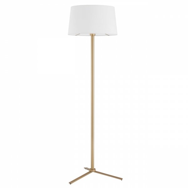 Złota Lampa Podłogowa abażurowa Loft CAVALINO 8307 ARGON