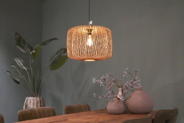 Lampa sufitowa bambusowa  38x38x28cm