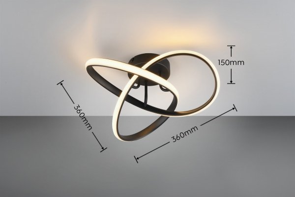 Nowoczesna Dekoracyjna Lampa Ścienno Sufitowa LED Plafon MEO R62101132 RL