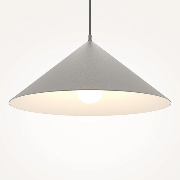Nowoczesna Lampa Wisząca Basic Colors Maytoni MOD167PL-01GR Stożkowy Kształt Szara