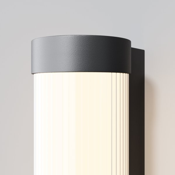 Eleganckie oświetlenie zewnętrzne na ścianę kinkiet LED aluminium 60cm Rounge MAYTONI O482WL-L16B3K