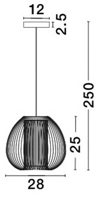 Nowoczesna lampa wisząca w stylu loftowym biała druciana PIRITU LE42150 Luces Exclusivas