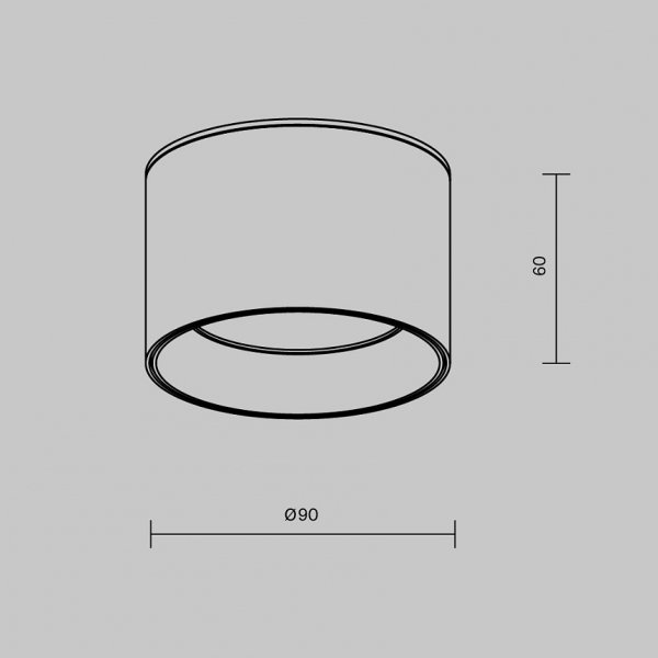 Lampa Sufitowa Tuba Biała LED MAYTONI VEGA C089CL-8W3K-W
