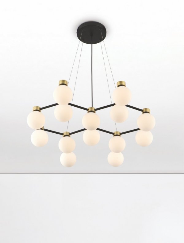 Designerska lampa wisząca nowoczesna art deco szklane klosze kule CAMINOS LE44544 Luces Exlusivas