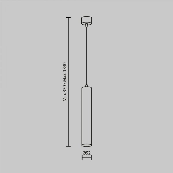 Lampa wisząca minimalistyczna LED aluminium biały nad stół do jadalni do salonu Focus LED Maytoni P072PL-L12W4K-1