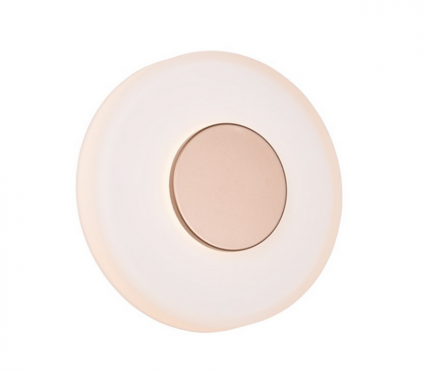 Minimalistyczny szklany kinkiet LED nowoczesny kolor coffee CELESTE 254910165 TRIO