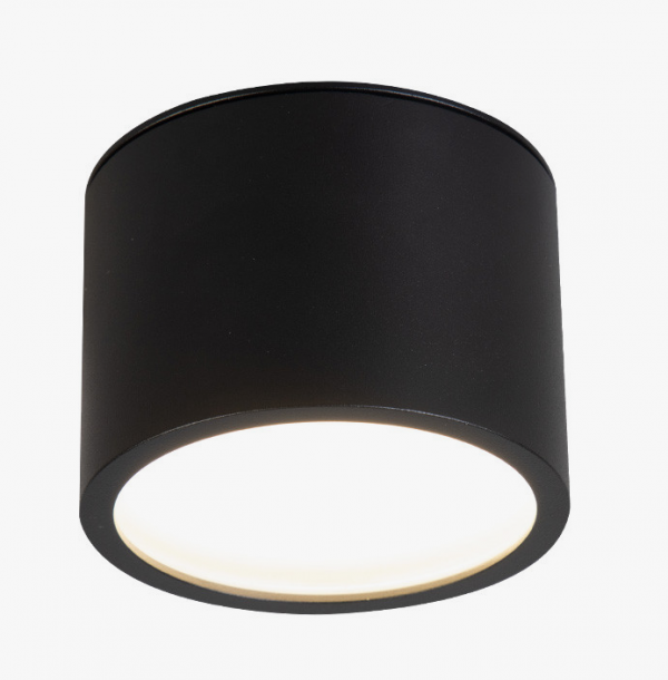 Nowoczesna oprawa sufitowa natynkowa tuba spot sufitowy aluminium czarny KENDAL LP-6331/1SM GX53 BK Light Prestige