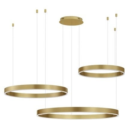 Złota Lampa Wisząca Okręgi JACA LE43503 LUCES EXCLUSIVAS